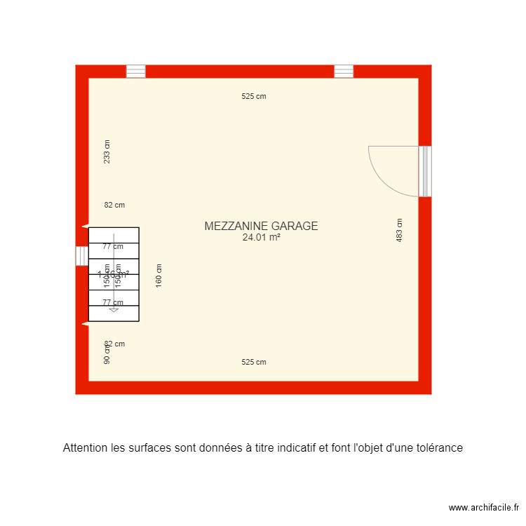 BI 3678 annexe grenier côté. Plan de 0 pièce et 0 m2