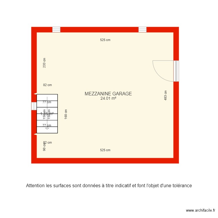 BI 3678 annexe grenier côté. Plan de 0 pièce et 0 m2