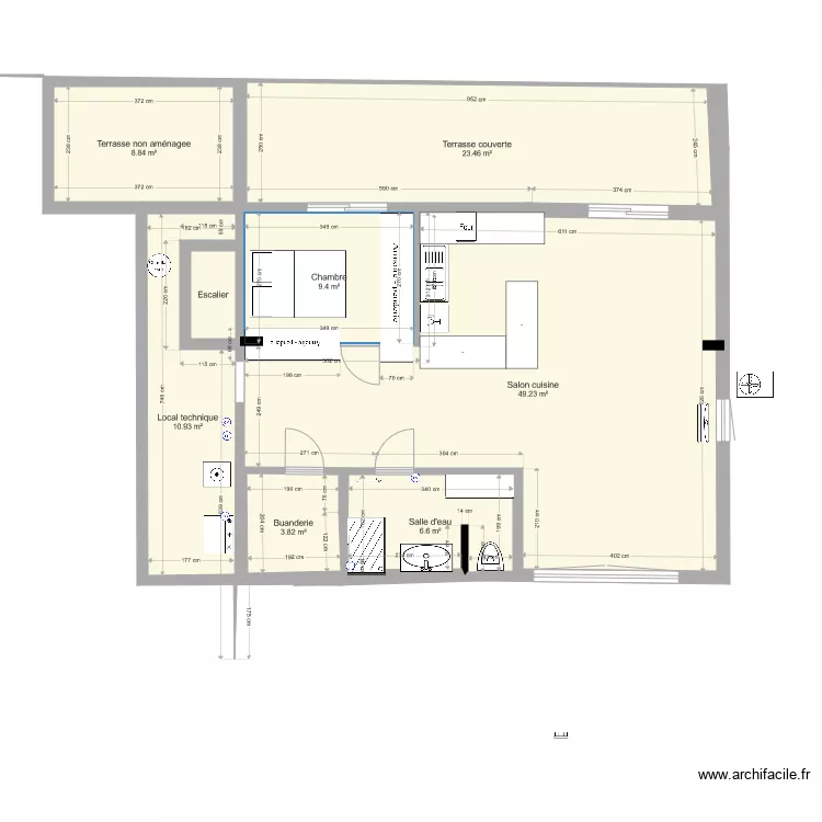 Bastelicaccia1. Plan de 