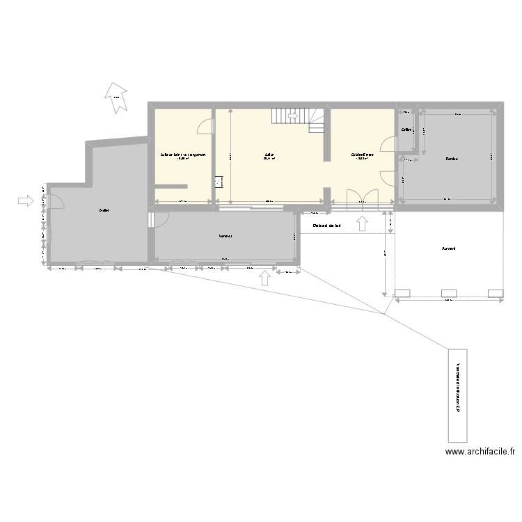 Plan Projet. Plan de 19 pièces et 253 m2