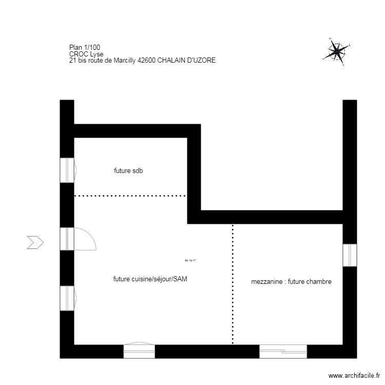 plan CROC Chalain d. Plan de 0 pièce et 0 m2