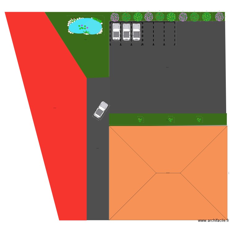 vue de dessus ensemble. Plan de 1 pièce et 491 m2