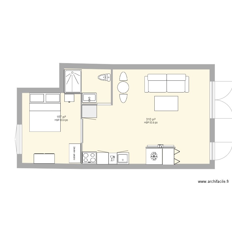 loft 2. Plan de 0 pièce et 0 m2