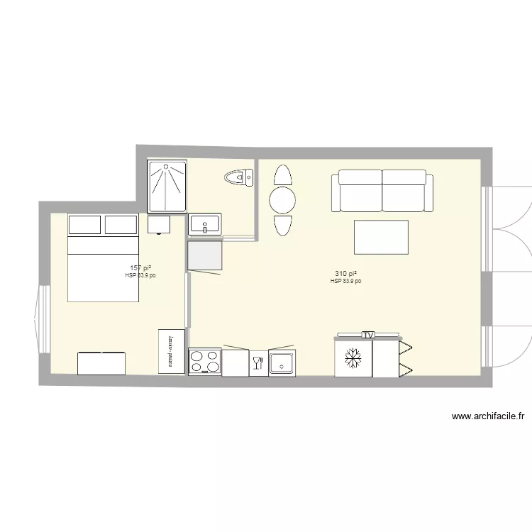 loft 2. Plan de 