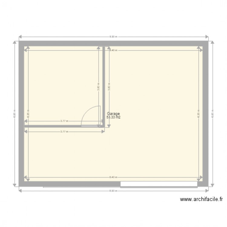 GARAGE. Plan de 0 pièce et 0 m2