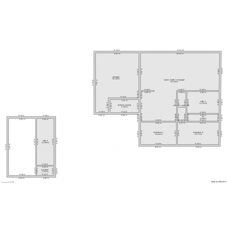 maison toit terasse 2. Plan de 0 pièce et 0 m2