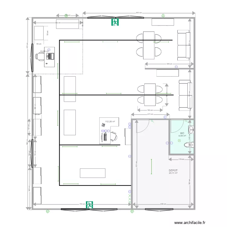 LOCAL HYERES 150M2. Plan de 