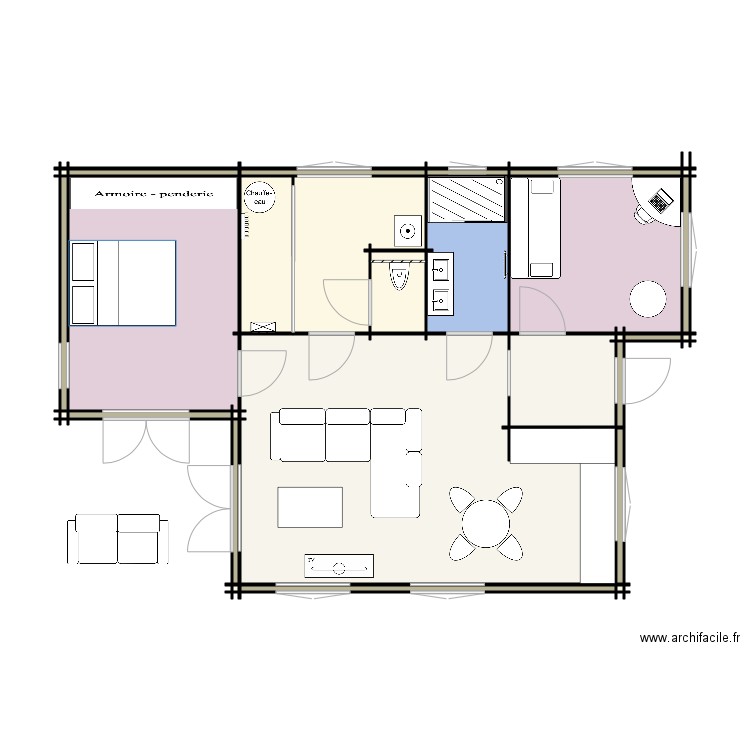 plan chalet RT2012. Plan de 0 pièce et 0 m2