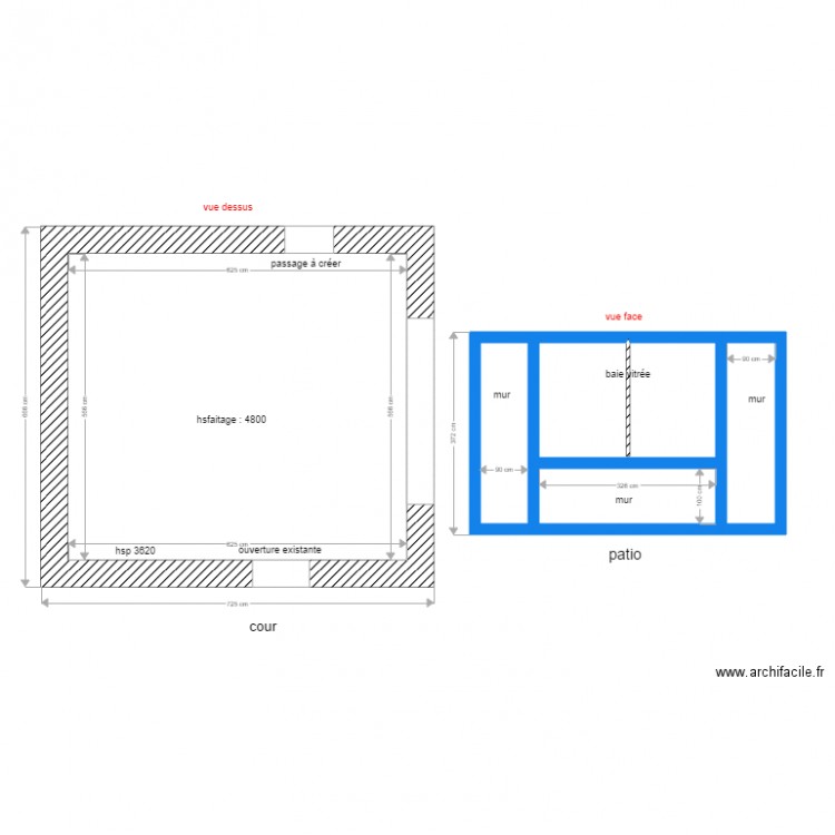 R1 garage MG. Plan de 0 pièce et 0 m2