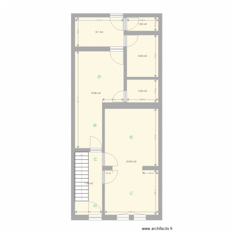 RDC. Plan de 0 pièce et 0 m2