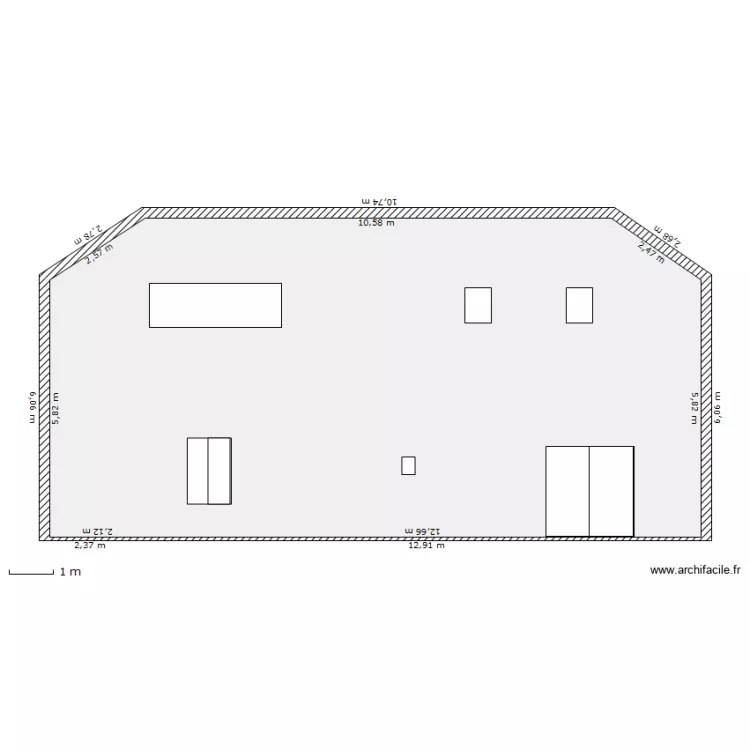 face ouest. Plan de face ouest. Plan de