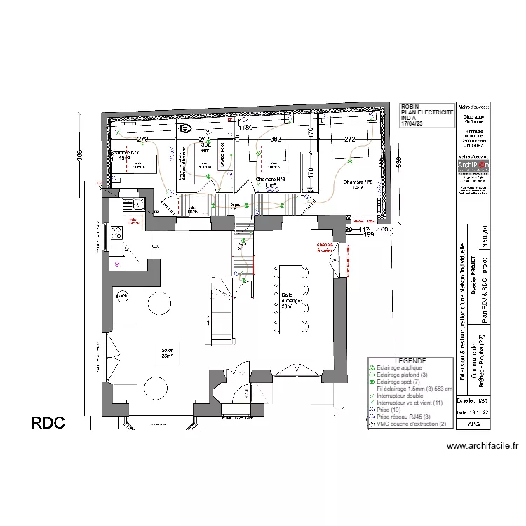 ROBIN_PLAN ELECTRICTE_RDC_GUILLAUME_BREHEC. Plan de 
