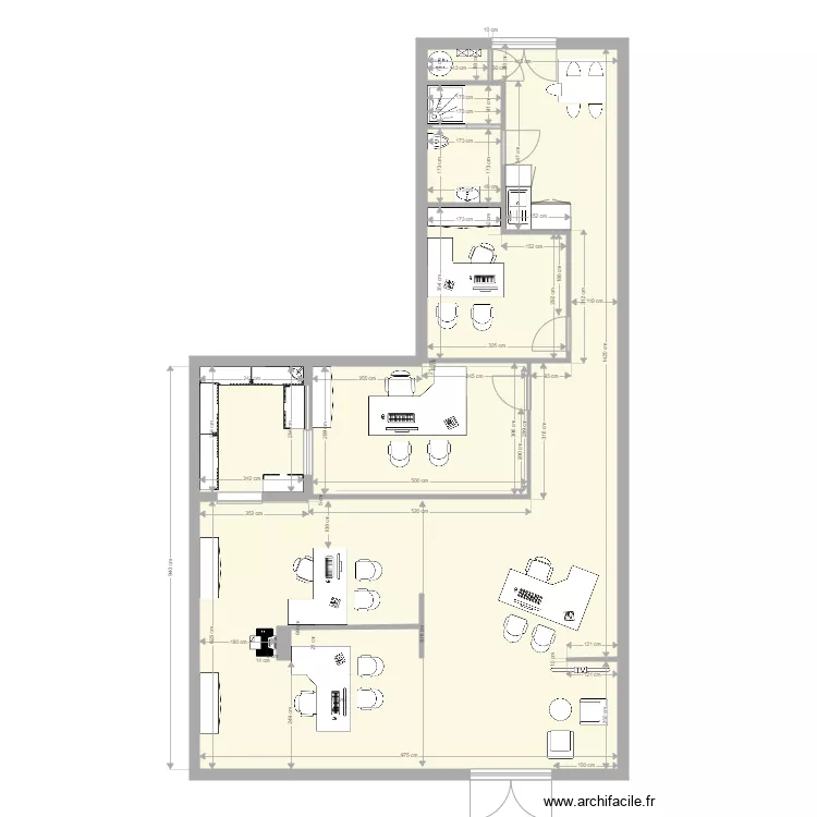 NOUVELLE AGENCE. Plan de 