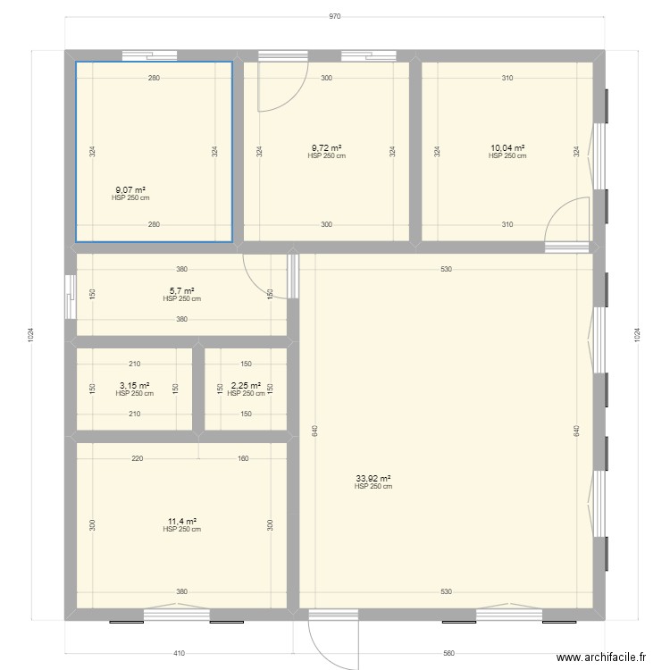 Final nu 1. Plan de 0 pièce et 0 m2