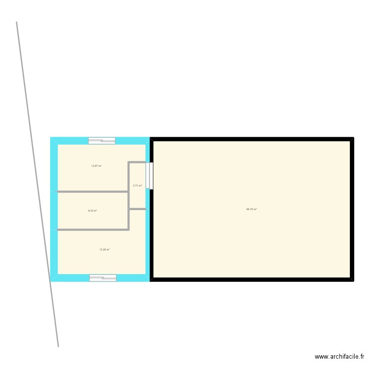 extension Maj5. Plan de 0 pièce et 0 m2
