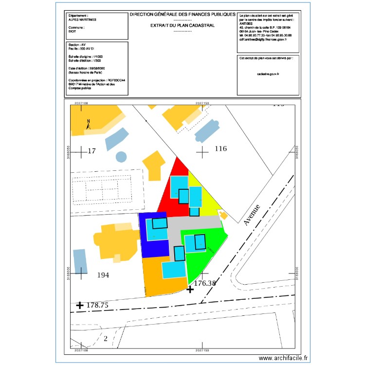 PLAN BIOT08. Plan de 0 pièce et 0 m2