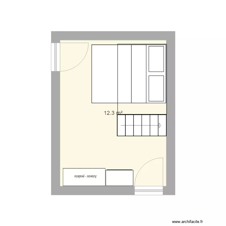 chambre nelly. Plan de 