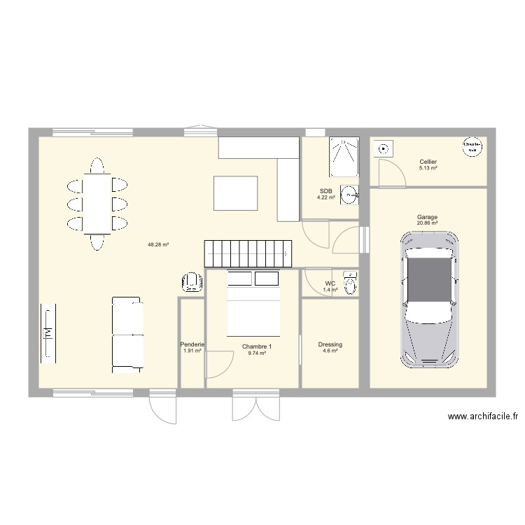 maison 2. Plan de 0 pièce et 0 m2