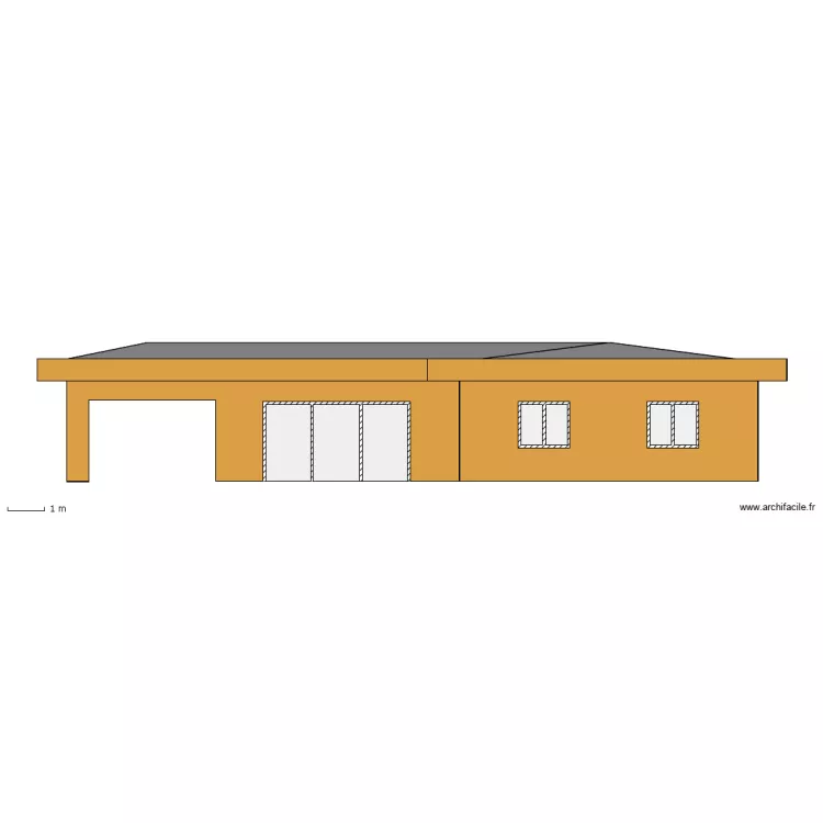 Façade SUD. Plan de Façade SUD. Plan de