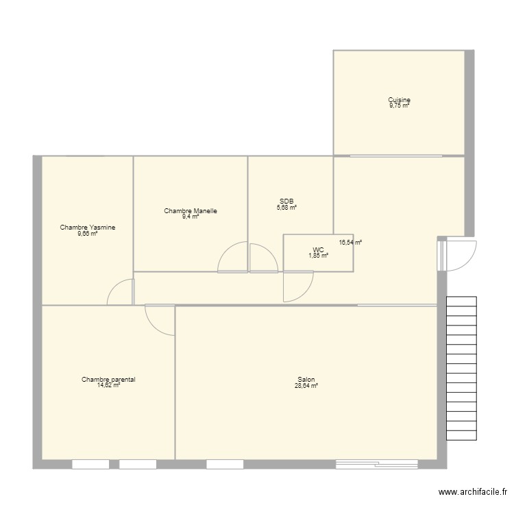 Maison. Plan de 0 pièce et 0 m2