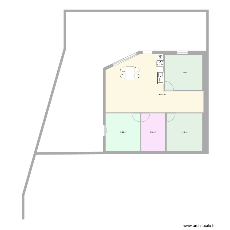 maison 1. Plan de 0 pièce et 0 m2