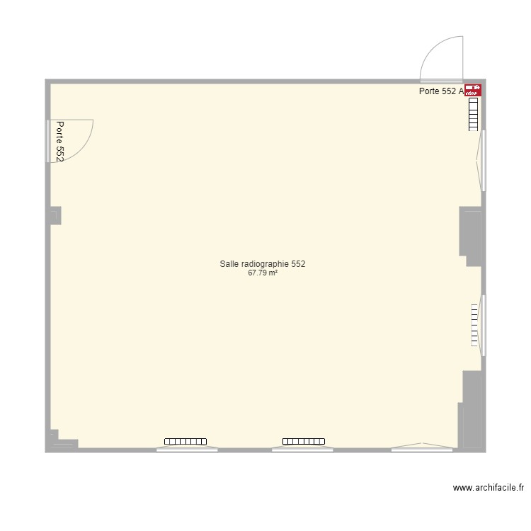 bureau personnel 552 archéologie. Plan de 0 pièce et 0 m2