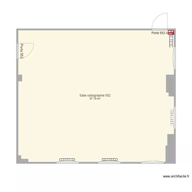 bureau personnel 552 arch&eacute;ologie. Plan de 