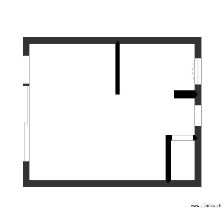 O POULET DORÉ . Plan de 2 pièces et 32 m2