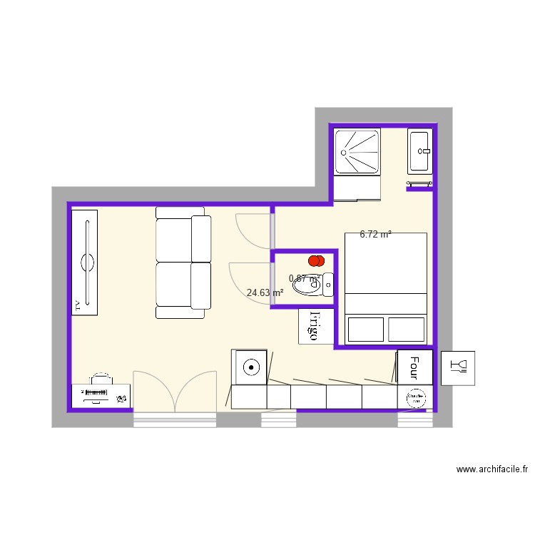 Studio idée 2. Plan de 0 pièce et 0 m2