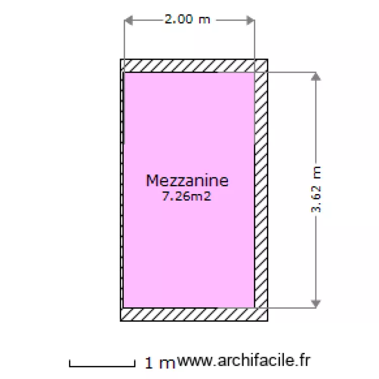 Chalet - mezzanine. Plan de Chalet - mezzanine. Plan de