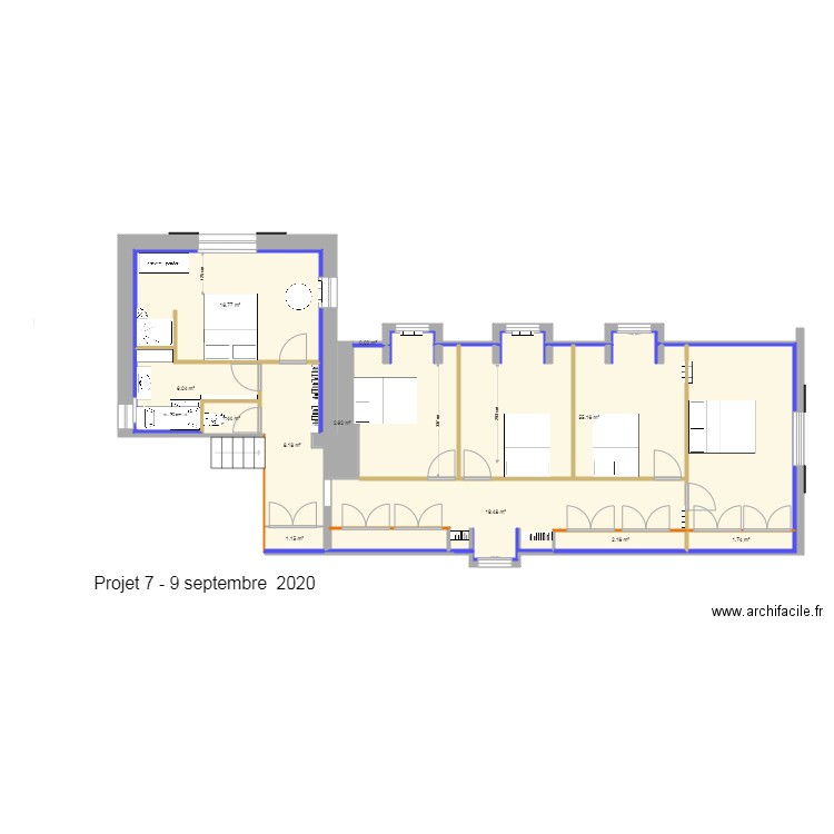 Chatres étage projet 8. Plan de 0 pièce et 0 m2