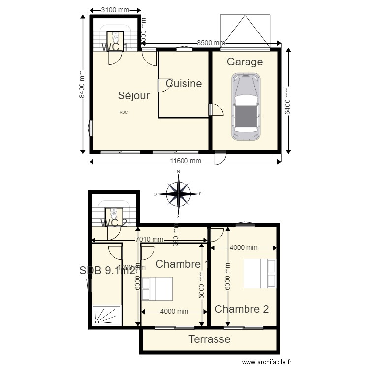 Maison 3. Plan de 0 pièce et 0 m2