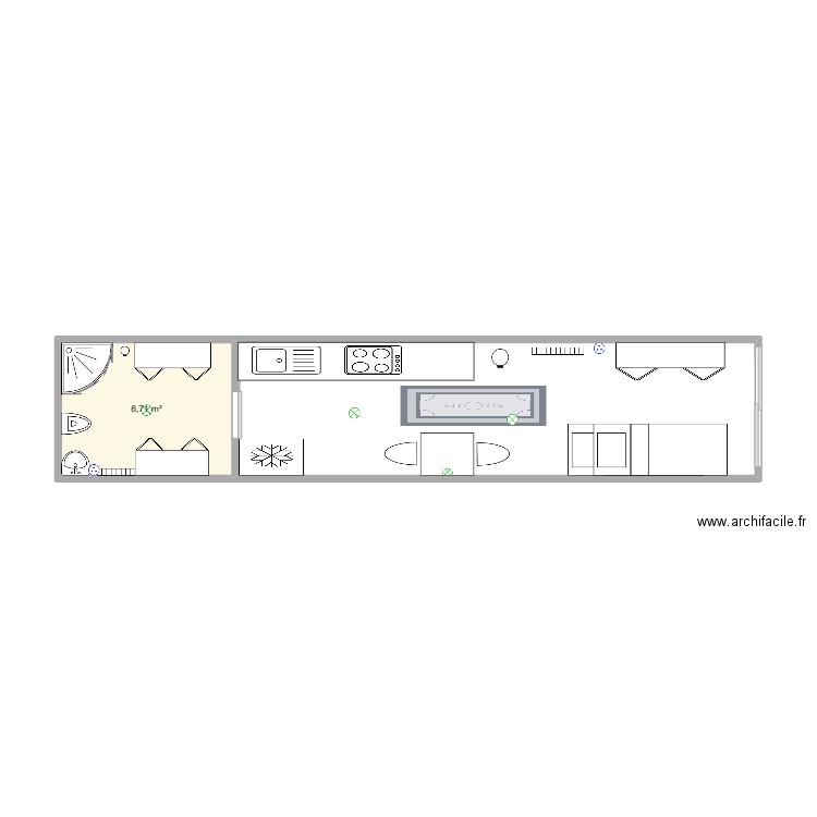 conteneur 2D. Plan de 0 pièce et 0 m2