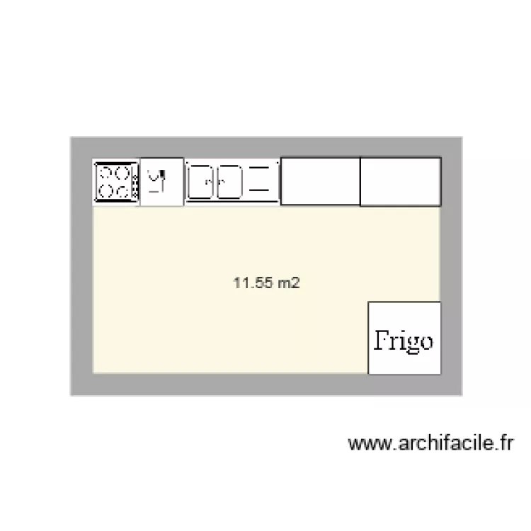 CUISINE MINILUM. Plan de 
