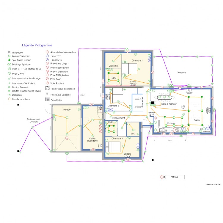 Plan. Plan de 0 pièce et 0 m2