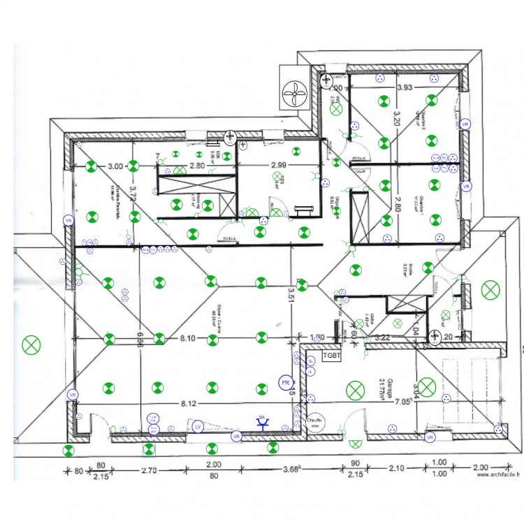 PLAN ELEC DEMOURA. Plan de 0 pièce et 0 m2