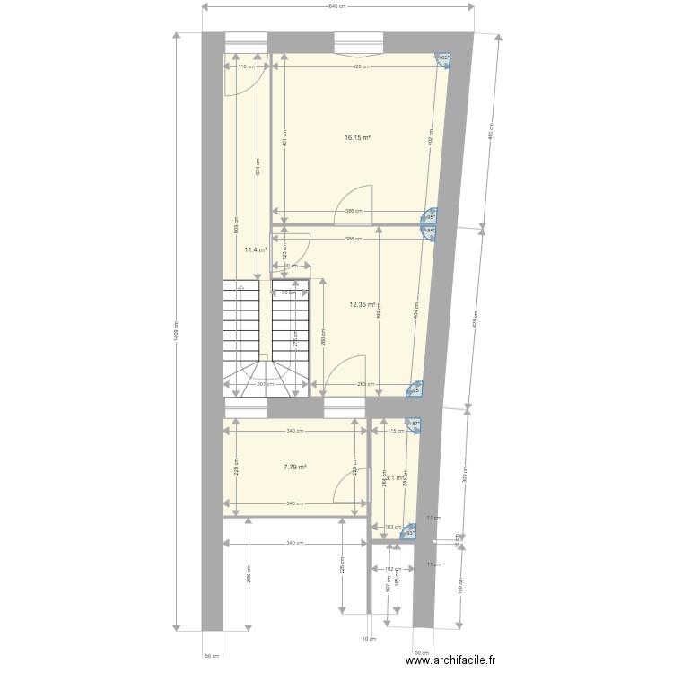 GUILLON VERNE RDC EXISTANT. Plan de 0 pièce et 0 m2