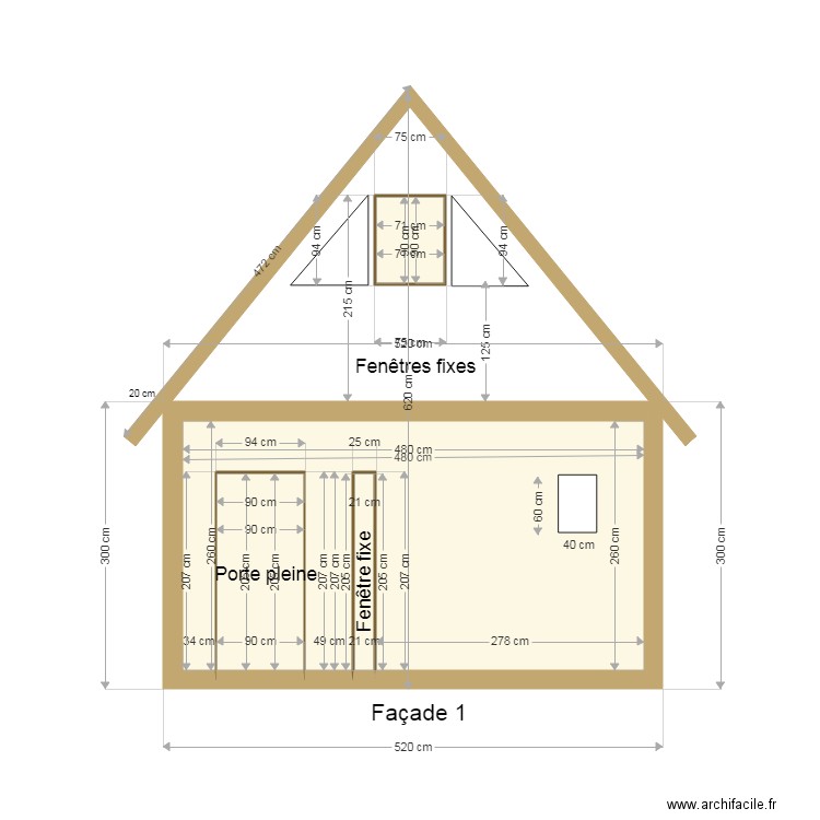 camporini facade 1. Plan de 0 pièce et 0 m2