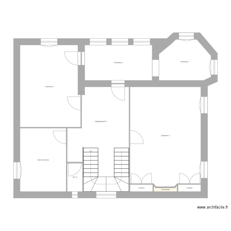 BEAUTHEAC Matterport niv. 1. Plan de 0 pièce et 0 m2