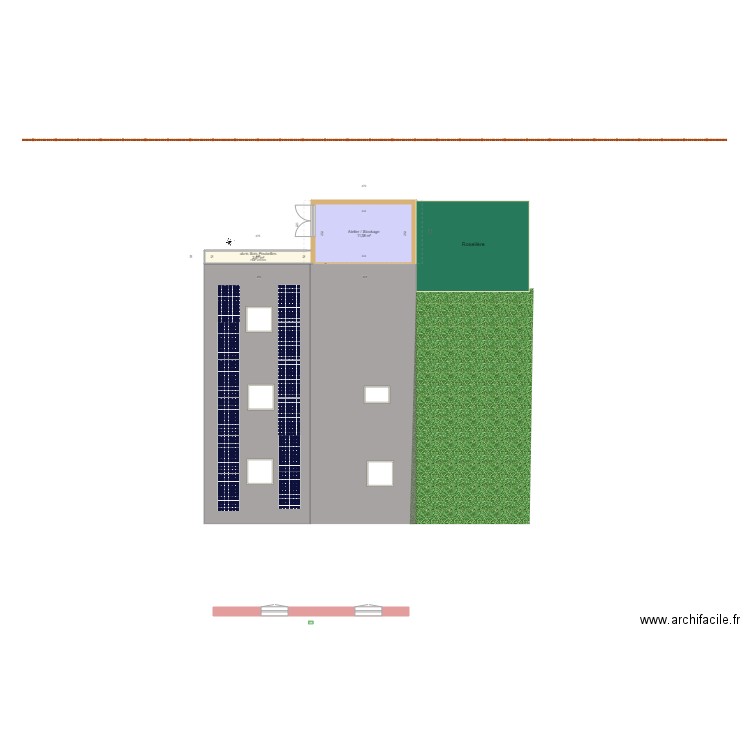 rénovation cabanon réflexions. Plan de 2 pièces et 14 m2