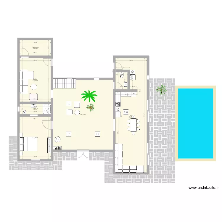 KHAZOUA RDC. Plan de 