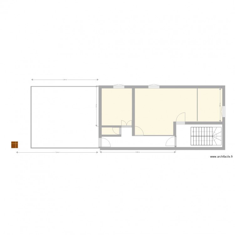 extensioncaveau. Plan de 0 pièce et 0 m2