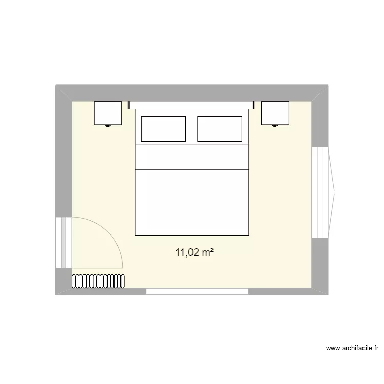 Chambre Dupleix. Plan de 