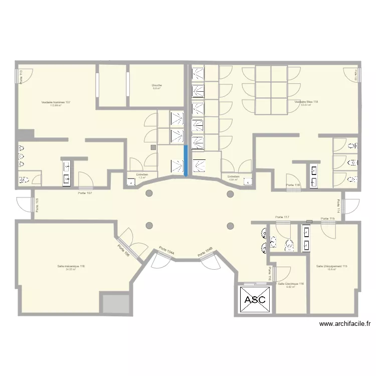 grand gym ss1. Plan de 