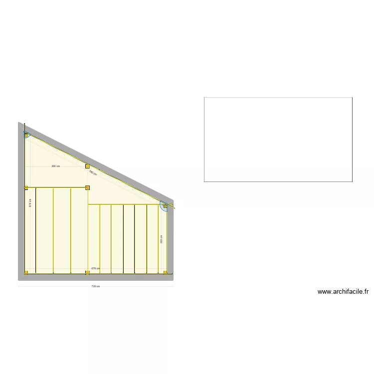 Carport CHARPENTE. Plan de 