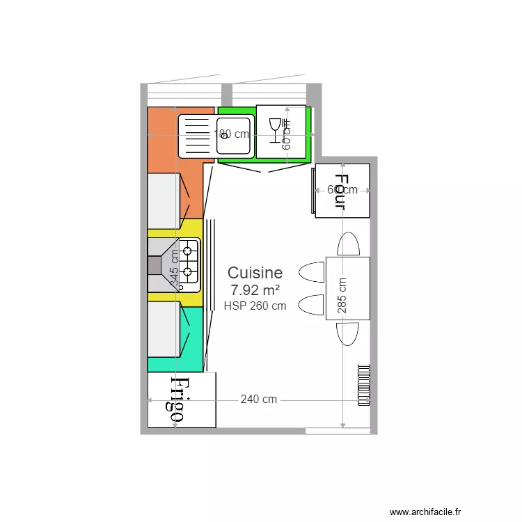 Plan cuisine version 2. Plan de 