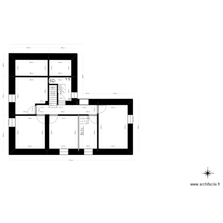 PLAN BERGERIE ETAGE 10. Plan de 7 pièces et 79 m2