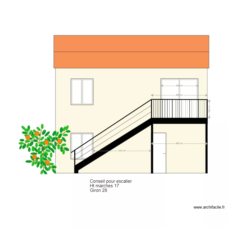 Adey Facade Sud 1A. Plan de 
