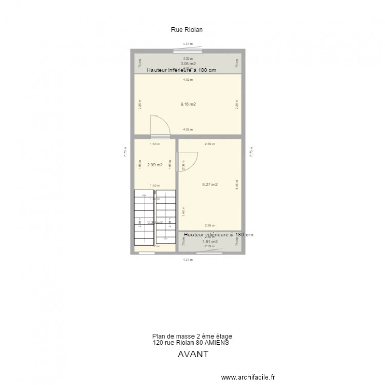 PLAN DE MASSE RIOLAN 2 eme étage. Plan de 0 pièce et 0 m2