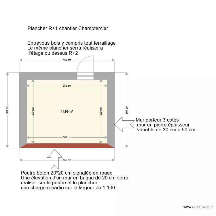 R1 champtercier. Plan de R1 champtercier. Plan de